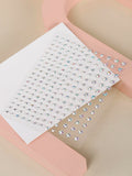 SHEIN 2sheets Rhinestone Face Tattoo Sticker