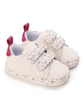 SHEIN Baby Floral Pattern Hook-and-loop Fastener Sneakers