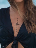 SHEIN 1sheet Star & Moon Pattern Tattoo Sticker