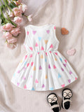 SHEIN Baby Heart Print Dress