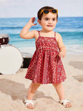 SHEIN Baby Paisley Print Cami Dress