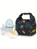 SHEIN 1pc Baby Floral Pattern Lightweight Waterproof Tote Diaper Bag