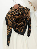 SHEIN 1pc Women Zebra Pattern Fashionable Bandana For Daily Decoration
