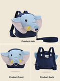 SHEIN Child Elephant Decor Anti-lost Backpack With Safety Harness