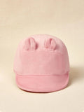 SHEIN 1pc Baby Cartoon Ear Design Baseball Cap