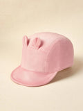 SHEIN 1pc Baby Cartoon Ear Design Baseball Cap