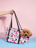 SHEIN 1pc Canvas Pet Carrier Backpack Dog Sling Bag Escape Proof Suitable For Small Dogs Outdoor Travel Pet Supplies