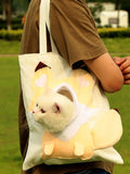 SHEIN 1pc Cute Animal Shaped Cat Head Out Single Shoulder Bag For Pets Within 5kg