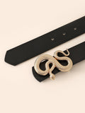  | SHEIN 1pc Fashion Casual Black Snake Design Buckle Women Belt Girdle For Daily Life | Belt | Shein | OneHub