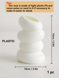 SHEIN Nordic White Plastic Vase
