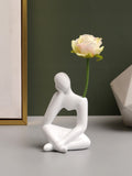 SHEIN Polyresin Figure Design Flower Vase