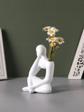 SHEIN Polyresin Figure Design Flower Vase