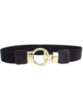 SHEIN 1pc Women's Fashionable Elastic Waist Belt With Round Buckle For Dress Or Skirt