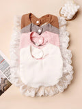 SHEIN 4pcs Candy Baby Bibs