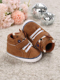 SHEIN Baby Fox Decor Hook-and-loop Fastener Sneakers For Spring & Fall