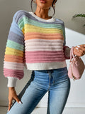 SHEIN Colorblock Drop Shoulder Sweater