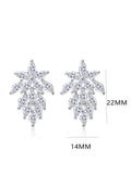 SHEIN Cubic Zirconia Decor Stud Earrings For Women For Party Banquet Wedding