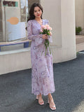 SHEIN DAZY Floral Print Button Front Dress