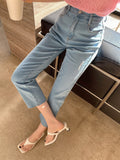 SHEIN DAZY High Waist Flare Leg Cropped Jeans