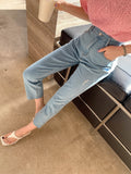 SHEIN DAZY High Waist Flare Leg Cropped Jeans