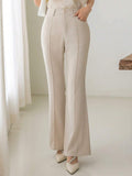  | SHEIN DAZY High Waist Seam Detail Flare Leg Suit Pants | Pants | Shein | OneHub