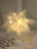 SHEIN Feather Decor Table Lamp