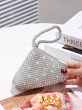 SHEIN Glamorous Glitter Bling, Sequin, Luxury, Shiny Women's Mini Sparkling Rhinestone Clutch Bag