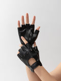 SHEIN Hollow Out Fingerless Gloves