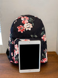 SHEIN Lightweight Random Flower Graphic Classic Backpack School Bag