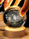SHEIN 3D Crystal Ball Solar System Led Night Light