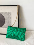SHEIN Minimalist Braided Design Square Bag