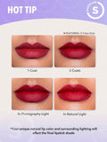 SHEGLAM Dynamatte Boom Long Lasting Matte Lipstick-I'M Risky 20 Colors Creamy Matte Waterproof Lipstick Amazing Non-Stick Cup Transfer-Proof Lipstick