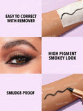 SHEGLAM EZ Glide Matte Eyeliner Pencil Highly Pigmented Black Smoky Eyes Matte Eyeliner Pencil Smudge-Proof Long-Lasting Ultra-Fine Eyeliner Blendable Smooth Cat Eye