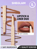 SHEIN  SHEGLAM Glam 101 Lipstick & Liner Duo