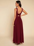 SHEIN Belle Solid Maxi Bridesmaid Dress