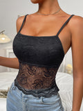 SHEIN SXY Solid Lace Cami Top