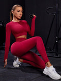 SHEIN Yoga Basic High-Stretch Seamless Women's Sports Suit