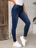 SHEIN Slant Pocket Skinny Jeans