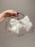SHEIN Fashionable Bow Decor Clip Evening Bag