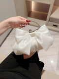 SHEIN Fashionable Bow Decor Clip Evening Bag