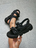 SHEIN Women Chain Decor Sport Sandals, Sporty Outdoor PVC Slingback Sandals