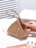 SHEIN Women's Mini Diamond Sparkling Clutch Bag, Perfect For Wedding, Party, Dance, Birthday, Gift, Makeup Bag