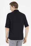 USPA Men's Black Long Sleeve Basic Shirt