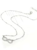 Shein Rhinestone Infinity Pendant Necklace
