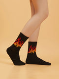 Shein Flame Pattern Socks