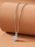 Shein Rhinestone Charm Chain Necklace