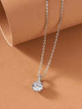 Shein Rhinestone Charm Chain Necklace