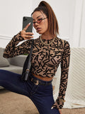 SHEIN Unity Allover Letter Graphic Sheer Mesh Crop Top Without Bra