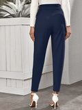  | SHEIN High-Rise Slant Pocket Tapered Pants | Pants | Shein | OneHub