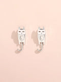 Shein Cat Design Earring Jackets